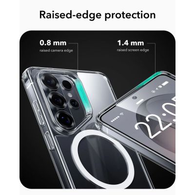 3. ESR Classic Hybrid MagSafe Hülle für Samsung Galaxy S26 Ultra – Transparent