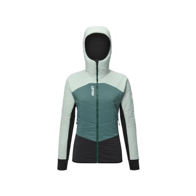 6. MILLET MHITE PRIMALOFT HOODIE Skijacke grün