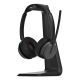 9. EPOS IMPACT 1061 ANC Kabelloses Headset mit Kopfbügel, Bluetooth-Ladestation für Büro/Callcenter, Schwarz