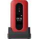 8. Doro Leva L30 7,11 cm (2,8") 142,7 g Rot, Weiß Funktionshandy