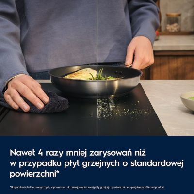 2. Mattes Induktionskochfeld ELECTROLUX EIS87453IZ Sense Boil+Fry SaphirMatt 77 cm schwarz, Farbe Schwarz