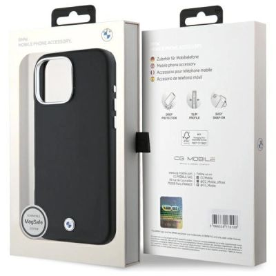 8. BMW-Logo-Metallhülle mit MagSafe-Funktion für iPhone 16 Pro Max – Schwarz