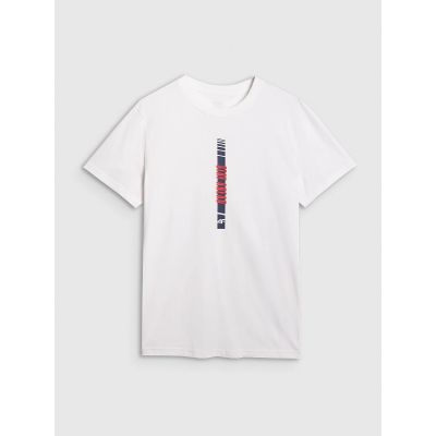 7. Herren-T-Shirt mit Aufdruck, regulär, Größe 4F 4FRAW25TTSHM3225-10S