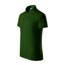 Piqué-Poloshirt für Kinder (Flaschengrün)