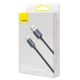 5. Baseus Crystal Shine Series Kabel USB-Kabel für schnelles Aufladen und Datenübertragung USB Typ A - Lightning 2.4A 2m schwarz (CAJY000101)