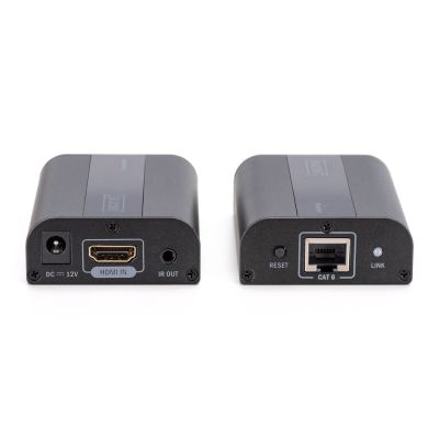 3. DIGITUS HDMI-Extender 30M/60M CAT.6 4K2K 30Hz/60Hz UHD HDCP 2.2 IR-Audio (Kit) DS-55204