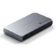 Satechi Thunderbolt 4 Slim Hub Pro - USB-C-Hub (DC 20V-Anschluss, USB 3.2 Gen 2-Datenanschluss, 3x Thunderbolt 4-Anschluss) (Space Grau)