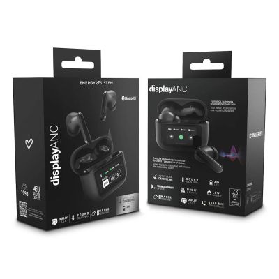 8. Energy Systems True Wireless-Kopfhörer der Icon-Serie mit Mikrofon, Bluetooth, Graphit, ANC