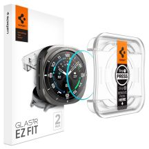 Spigen Glas.TR EZ Fit gehärtetes Glas für Samsung Galaxy Watch Ultra (47 mm) – klar (2er-Pack)