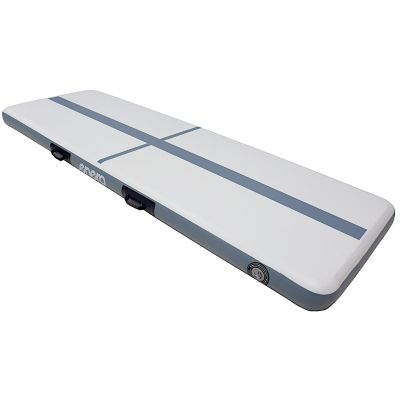 2. Luftkissen-Turnmatte für Akrobatikpfade, 300 x 100 x 15 cm, mit elektrischer Pumpe, grau
