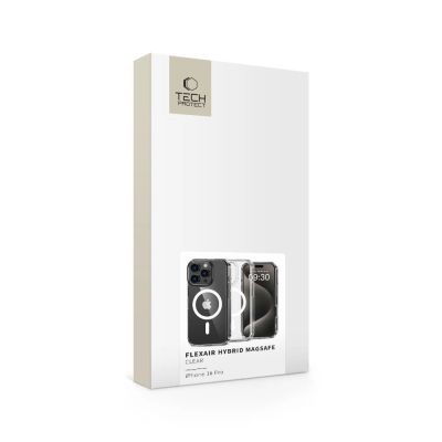 4. Tech-Protect FlexAir Hybrid MagSafe Hülle für iPhone 16 Pro – transparent
