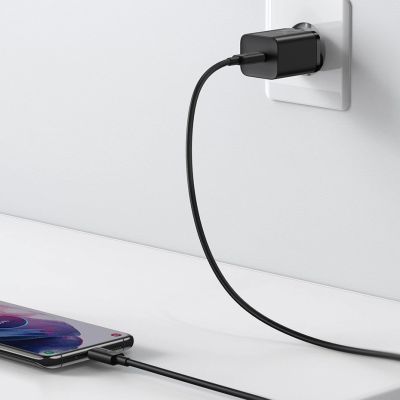 12. Baseus Super Si 1C Schnellladegerät USB Typ C 25W Power Delivery Quick Charge schwarz (CCSP020101)