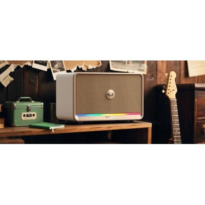 3. W-KING H330 cremefarbener kabelloser Bluetooth-Lautsprecher