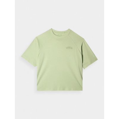 7. Oversize-T-Shirt für Damen mit Print, Größe 4F 4FRAW24TTSHF2583-44S