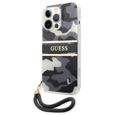 2. Guess GUHCP13XKCABBK iPhone 13 Pro Max 6,7" schwarz/schwarz Hardcase Camo Strap Collection