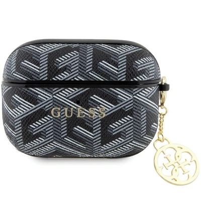Guess GUAPPGCE4CK Hülle für AirPods Pro – schwarzer GCube Charm