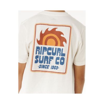 5. RIP CURL Pacific Rinse Sunrise Tee-Boy Weiß