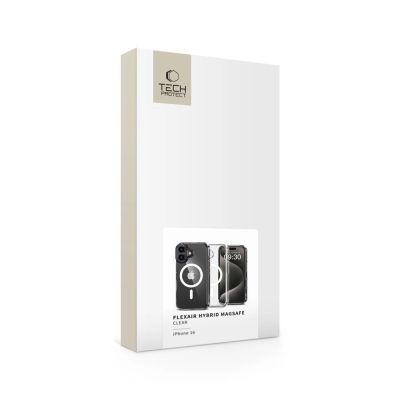 4. Tech-Protect FlexAir Hybrid MagSafe Hülle für iPhone 16 – transparent