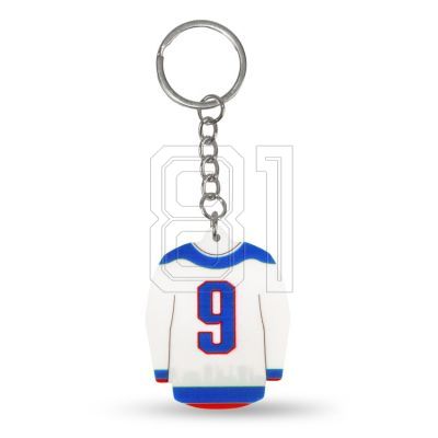 2. Schlüsselanhänger 'Hockeytrikot' Polonia Bytom (Heim) SREBBREKH-PB