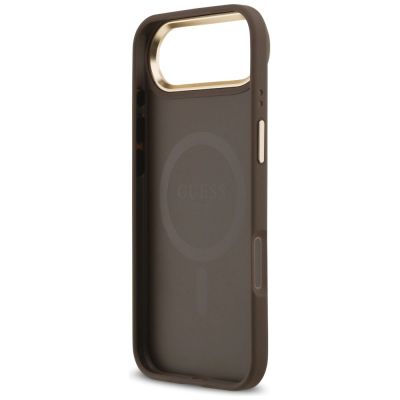 7. Guess 4G PU Classic Logo MagSafe Hülle für iPhone 17 Air - Braun