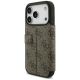 5. Guess Book 4G Metall-Logo-Hülle für iPhone 18 Pro / 17 Pro – Braun
