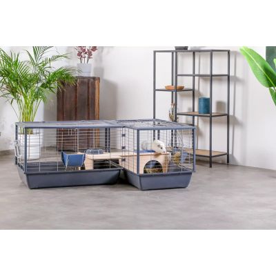 3. ZOLUX NEOLIFE CONNECT Käfig für Meerschweinchen 100 cm grau