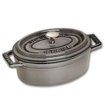 Staub Mini-Ovaltopf aus Gusseisen – 250 ml, Graphit