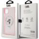 8. Karl Lagerfeld Ring Stand Karl&Choupette MagSafe Hülle für iPhone 11 / Xr – Rosa