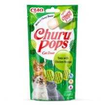 INABA Churu Pops Thunfisch mit Huhn – Katzenleckerli – 4 x 15 g