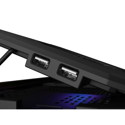 9. GENESIS Oxid 850 Kühlpad für Laptops 43,9 cm (17,3") 2500 U/min Schwarz