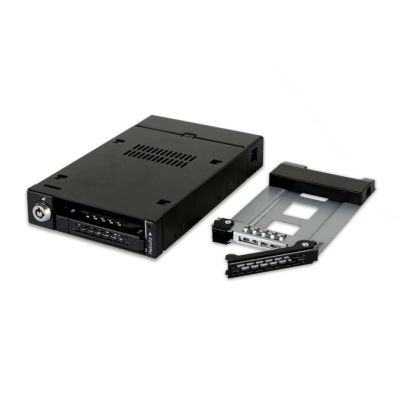 7. IcyDock Montageplatte 2x6,3cm SATAI-III in 1x3,5" RAID-Steuerung