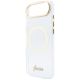 7. Guess IML Script Metal MagSafe Hülle für iPhone Air – Transparent