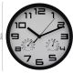 7. Wanduhr 25 cm mit Thermometer, weiß