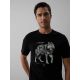 3. Herren-T-Shirt mit Aufdruck, regulär, Größe 4F 4FKAW26TTSHM4500-20S