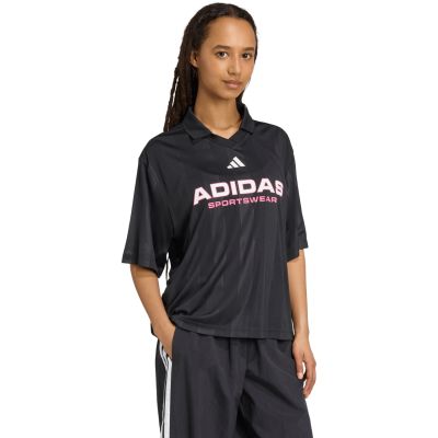 4. adidas Tiro Q4 Polo Damen T-Shirt Schwarz JN2749