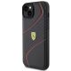 2. Ferrari Twist Metal Logo-Hülle für iPhone 15 Plus – Schwarz