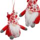 6. Dekorativer Weihnachtsmann mit Geschenktüte, 15 cm, rot