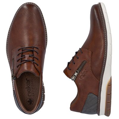 3. Rieker 14412-24 Herren-Komfortschuhe aus braunem Leder