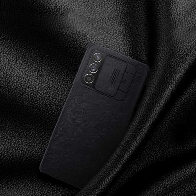 8. Nillkin Qin Lederholsterhülle für Samsung Galaxy A73 schwarz