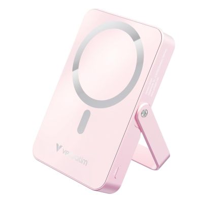 8. Verbatim Charge 'n' Go Magnetischer kabelloser Lithium-Polymer-Akku (LiPo) 10000 mAh, kabellos aufladbar, Pink