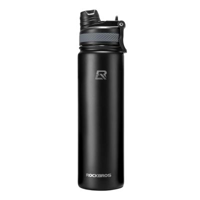 Rockbros 35210029002 Thermo-Fahrradflasche für Getränke 650 ml - schwarz