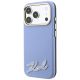 2. Karl Lagerfeld MagSafe-Hülle mit genarbter Oberfläche und Harz-Logo für iPhone 18 Pro / 17 Pro – Hellblau