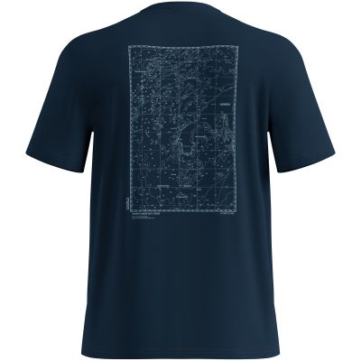 2. Herren-Kurzarm-T-Shirt ODLO T-shirt crew neck s/s COTTON BLEND UNLIMITED, marineblau