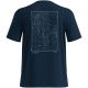2. Herren-Kurzarm-T-Shirt ODLO T-shirt crew neck s/s COTTON BLEND UNLIMITED, marineblau