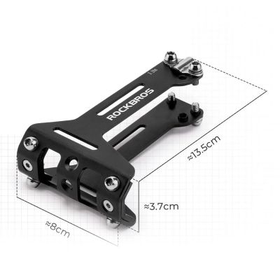 3. Rockbros 31210003001 Flaschenhalteradapter für Aluminiumsattel – Schwarz
