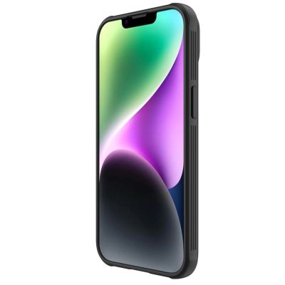 4. Nillkin CamShield Pro Magnetische Hülle iPhone 14 Plus Cover Kameraschutz Schwarz (mit MagSafe)