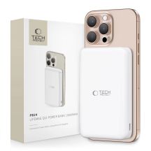 Powerbank Tech-Protect PB24 LifeMag QI2 MagSafe 10000 mAh - weiß