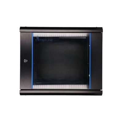 3. Extralink 9U 600x600 Schwarzes Rack-Montagegehäuse
