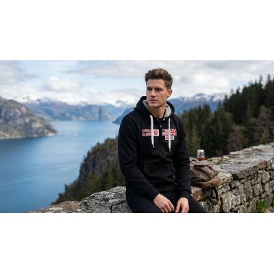 7. Herren-Sweatshirt Geographical Norway GORMA MEN 100 EO +BS (WT1880H/GN-BLACK)