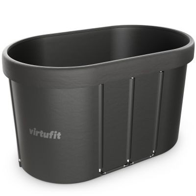 11. VIRTUFIT Ovales Eisbad 500 Liter Anthrazit mit Zubehör